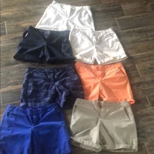 Gap Boyfriend Roll Up Khaki Shorts